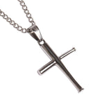 Mini Bat Cross with Necklace - Baseball Legend Apparel