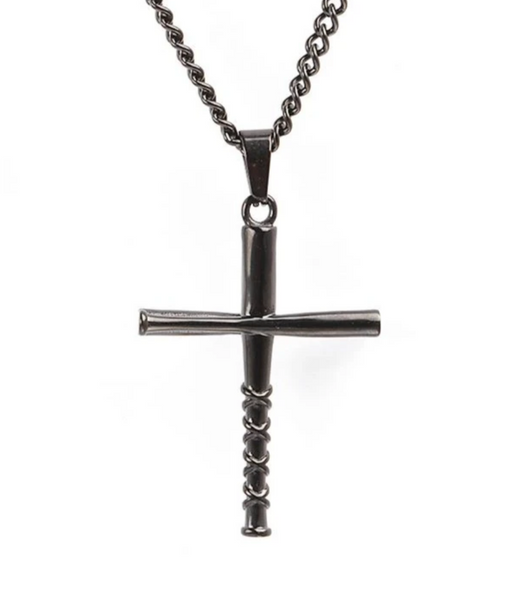 Cross necklace 2025 for men baseball