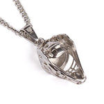 Stainless Catcher Mask with Chain Necklace - Baseball Legend Apparel