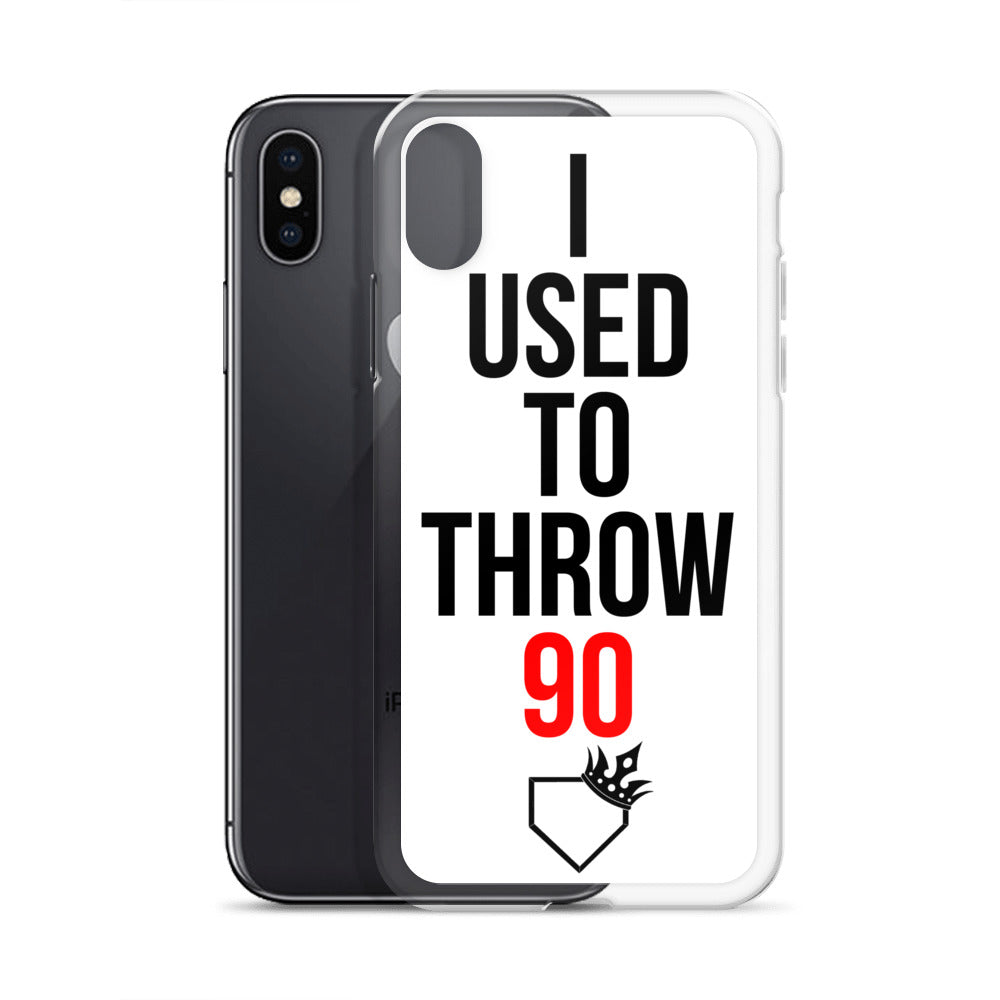 I Used To Throw 90 iPhone Case - Baseball Legend Apparel