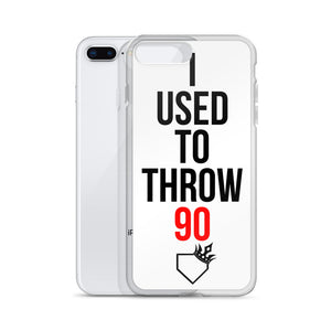 I Used To Throw 90 iPhone Case - Baseball Legend Apparel