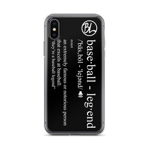 Definition iPhone Case - Baseball Legend Apparel
