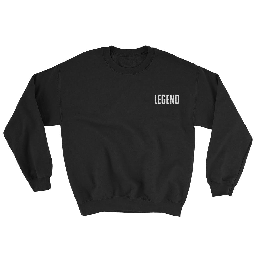 Legend Embroidered Sweatshirt - Baseball Legend Apparel