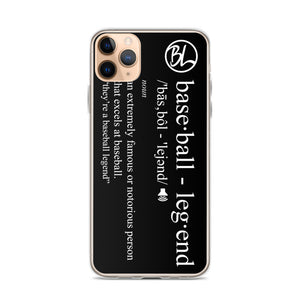 Definition iPhone Case - Baseball Legend Apparel