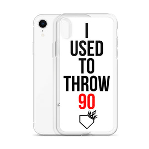 I Used To Throw 90 iPhone Case - Baseball Legend Apparel