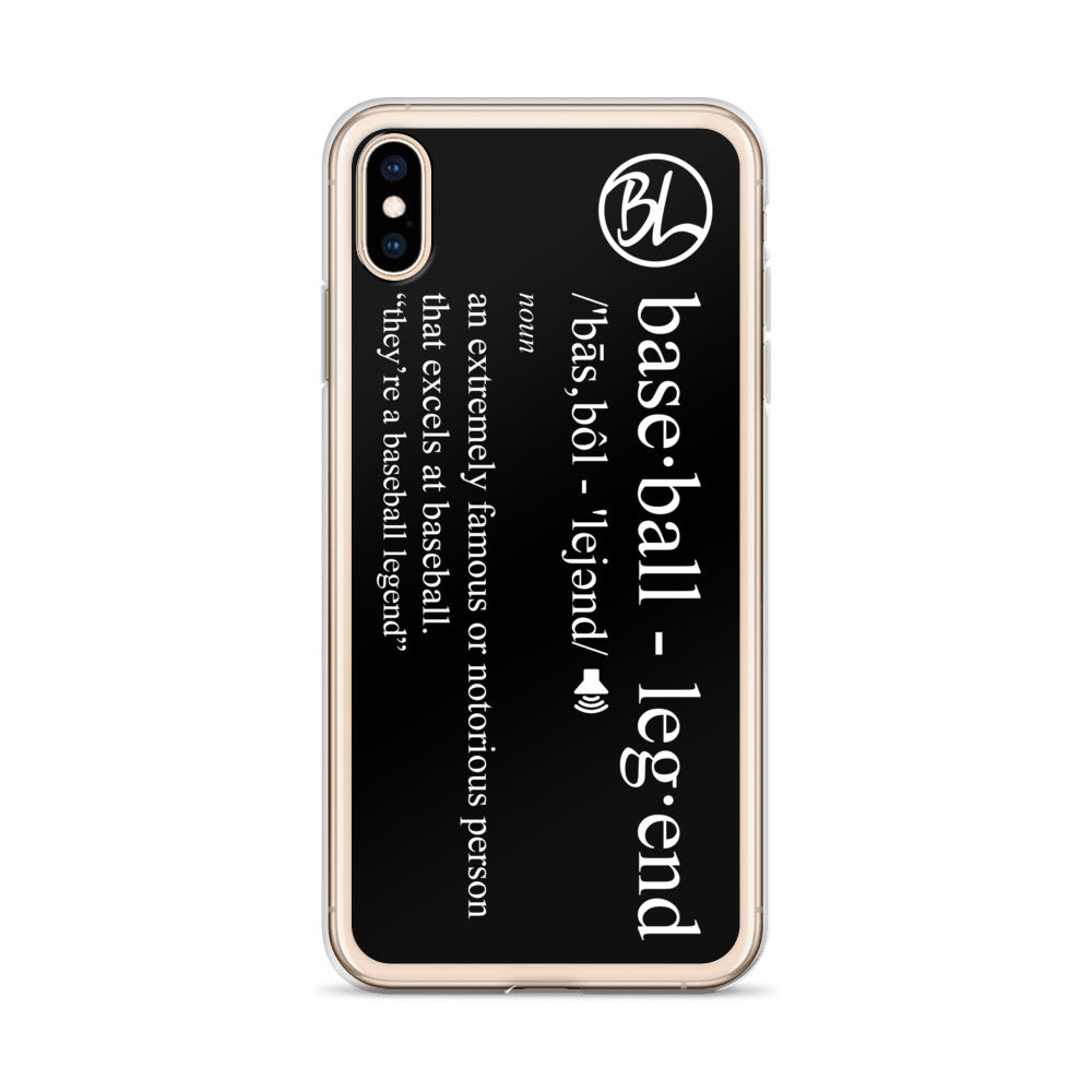 Definition iPhone Case - Baseball Legend Apparel