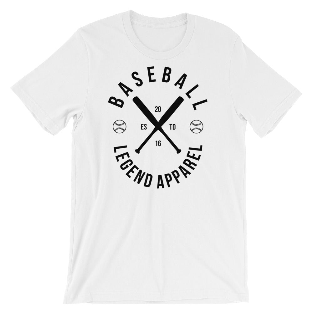 White Brand Tee - Baseball Legend Apparel