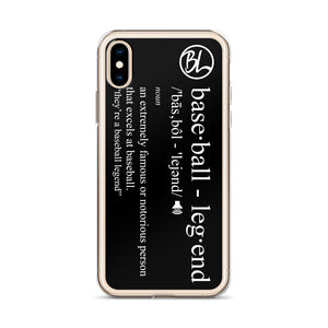 Definition iPhone Case - Baseball Legend Apparel